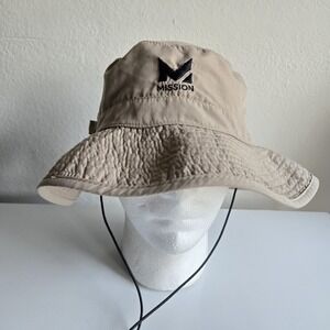MISSION COOLING Booney Bucket Hat‎ UPF 50 Design Airflow Cool Khaki Tan